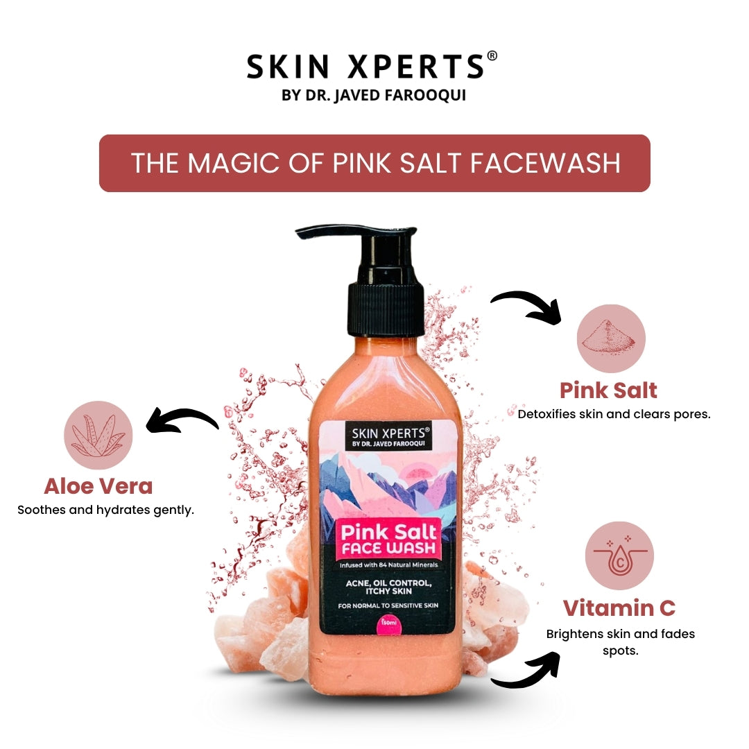 Himalayan Pink Salt Face Wash with Grapeseed & Chamomile
