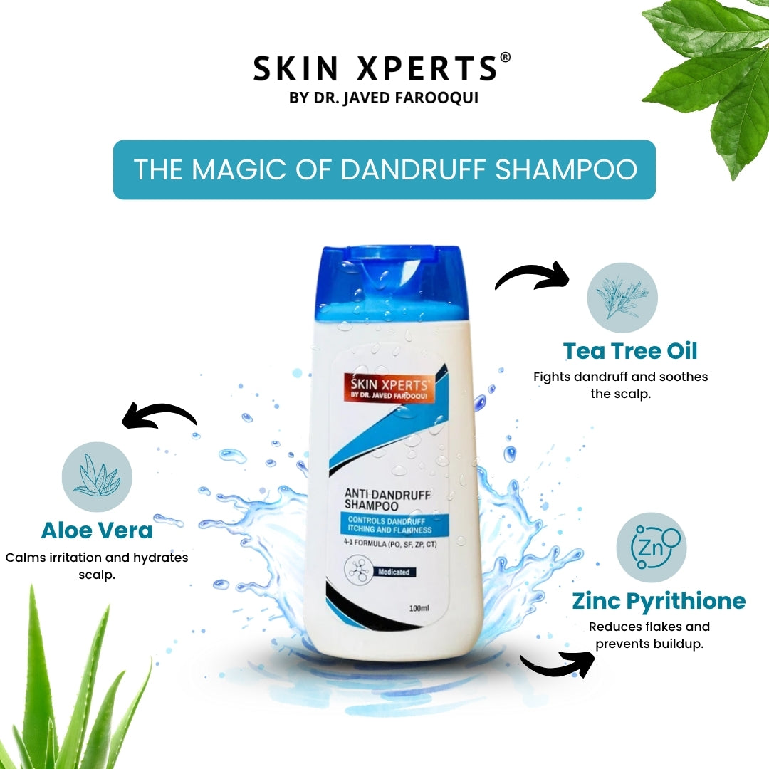Tea Tree Dandruff Shampoo with Zinc & Green Tea