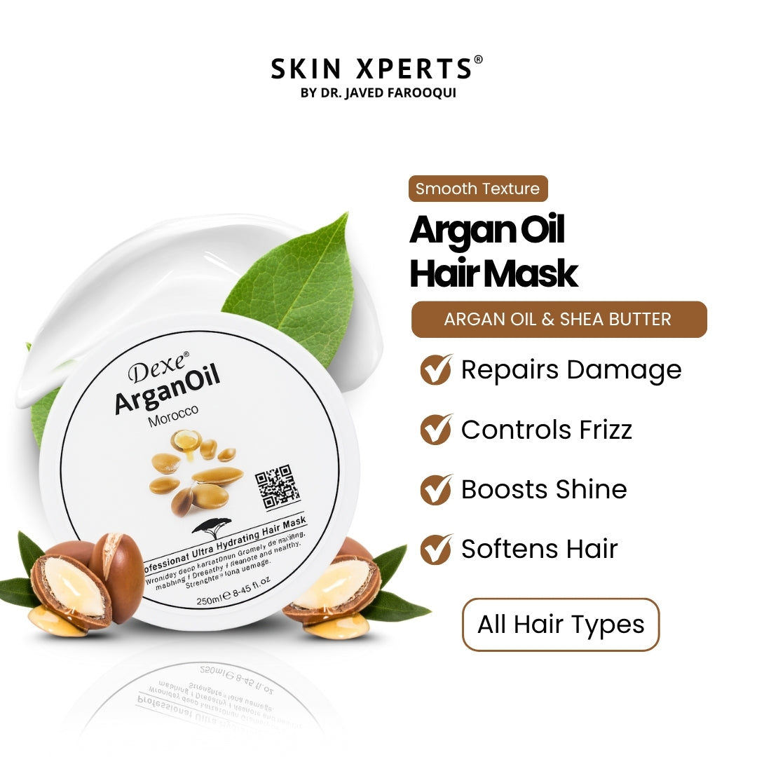 Argan Hair Mask with Shea Butter, Keratin & Aloe Vera