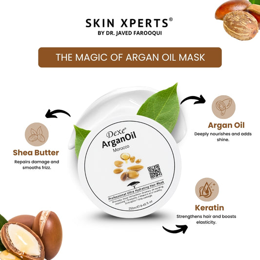 Argan Hair Mask with Shea Butter, Keratin & Aloe Vera