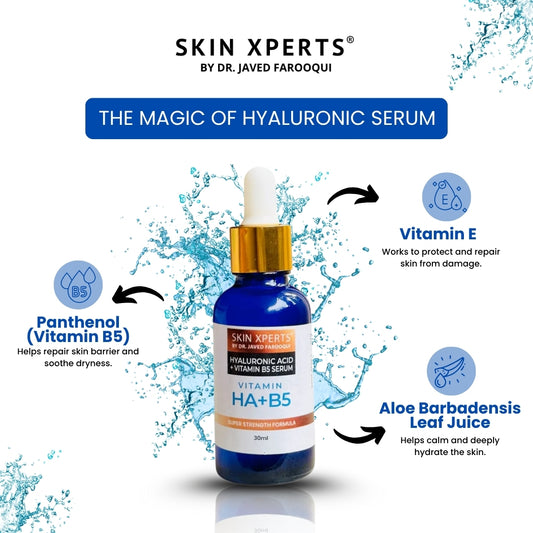 Plumping Hyaluronic Serum - 30ml with Aloe & Vitamin E