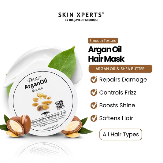 Argan Hair Mask with Shea Butter, Keratin & Aloe Vera